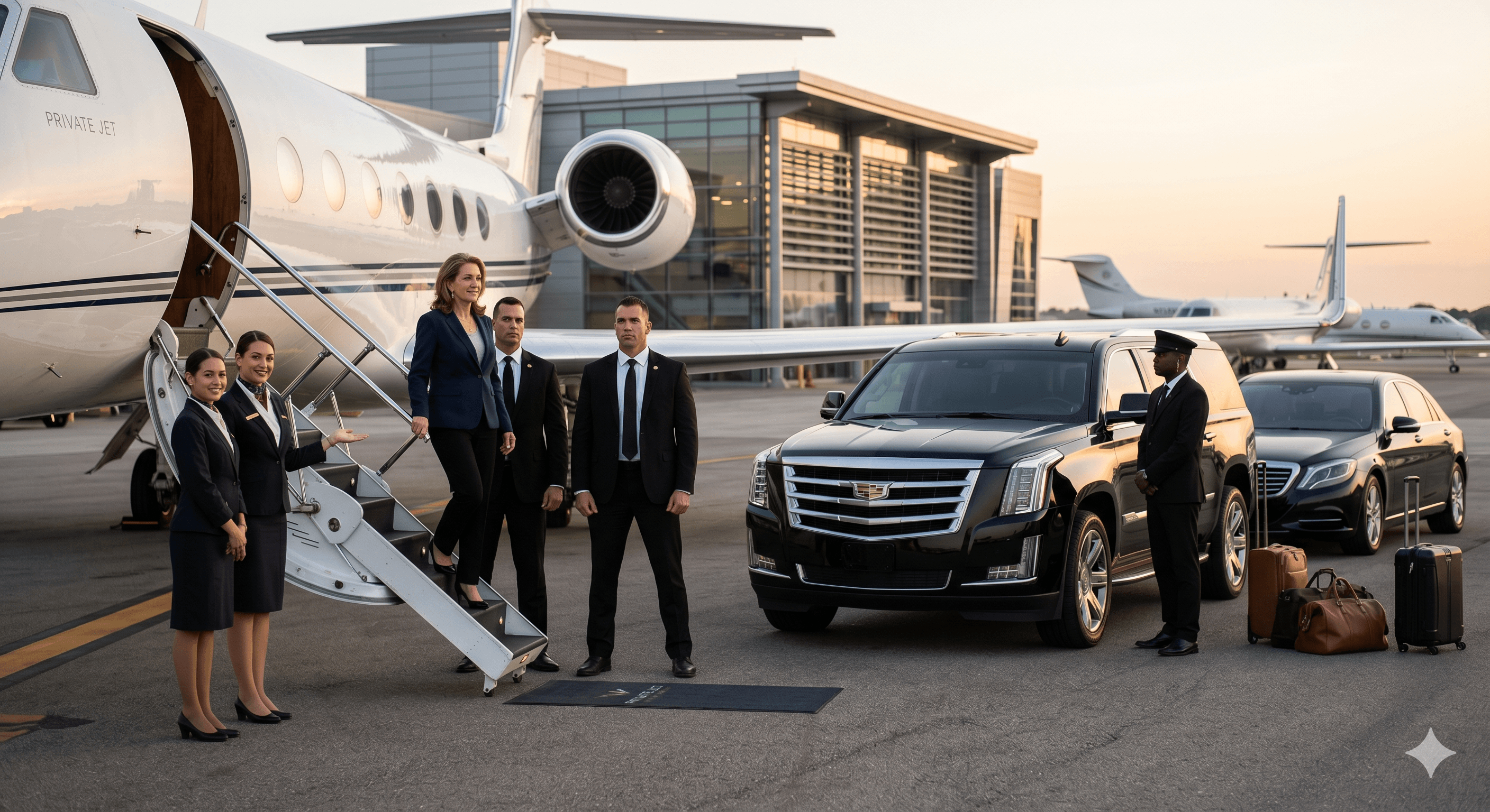 Luxury VIP & Celebrity Transportation Services, Executive Chauffeurs, and Private Aviation Ground Transport by Royalty Limo