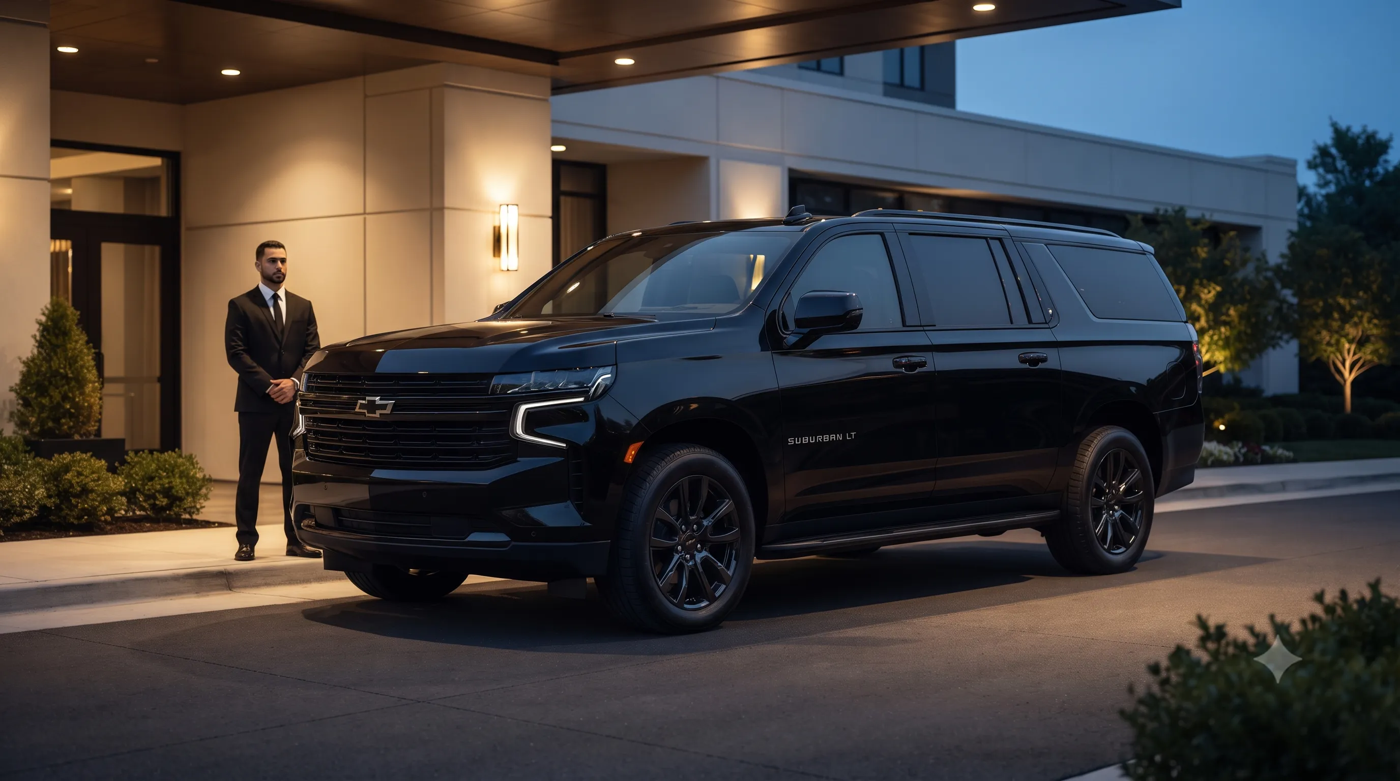2026 Chevrolet Suburban LT for Royalty Limo chauffeur service in Haddonfield, NJ